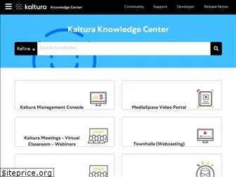 knowledge.kaltura.com