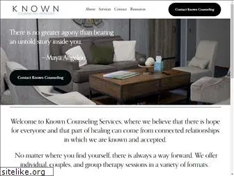 knowncounselingservices.com