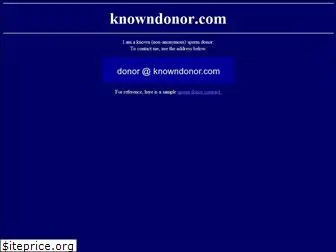knowndonor.com