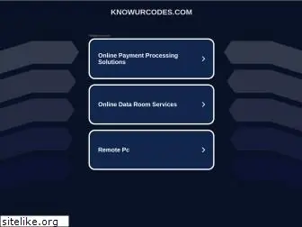 knowurcodes.com