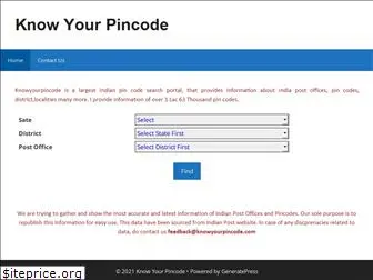 knowyourpincode.com