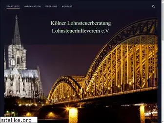 koelnerlohnsteuerberatung.com