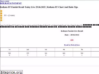 kolkataffresult.in