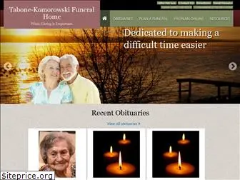 komorowskifuneralhome.com