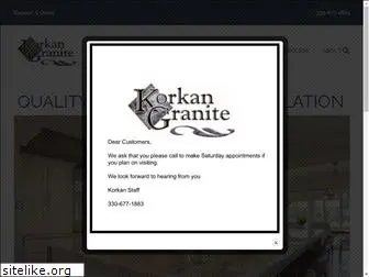 korkangranite.com