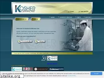 koshercertificate.com