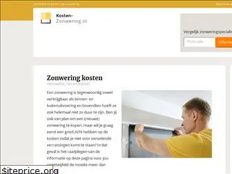 kosten-zonwering.nl