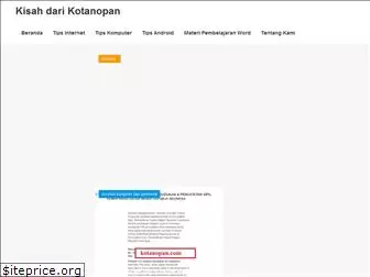 kotanopan.com