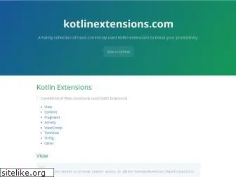 kotlinextensions.com