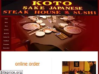 kotosakejapanesesteakhouse.com