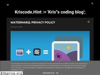 kriscode.blogspot.com