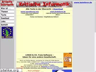 kritische-informatik.de