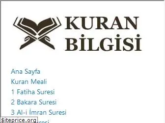 kuranbilgisi.com