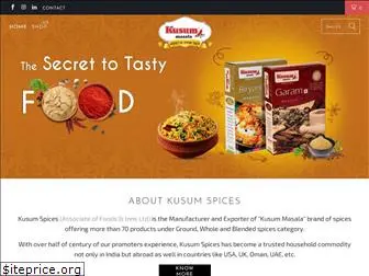 kusumspices.com