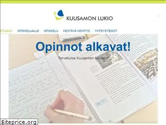 kuusamonlukio.fi