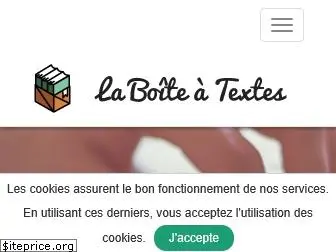 la-boite-a-textes.fr