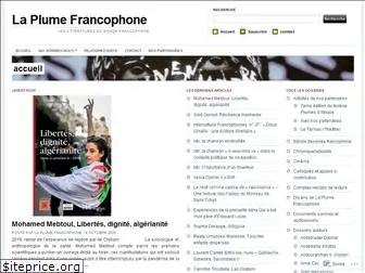 la-plume-francophone.com