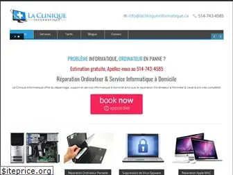 lacliniqueinformatique.ca