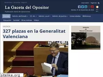 lagacetadelopositor.es