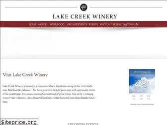 lakecreekwinery.com