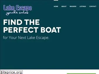 lakeescapeyachtsales.com