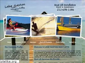 lakegastonboatlifts.com