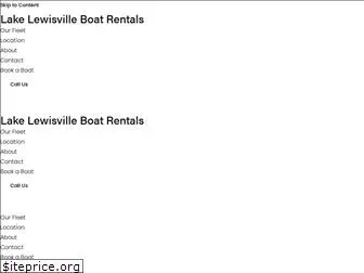 lakelewisvilleboatrentals.com