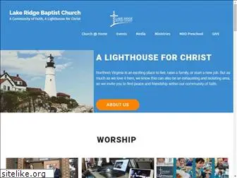 lakeridgebaptist.com