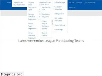 lakeshorecricketleague.com