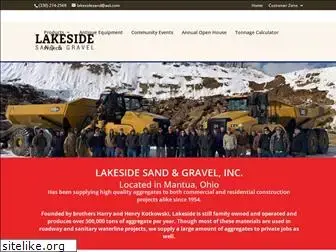 lakesidesandgravel.com