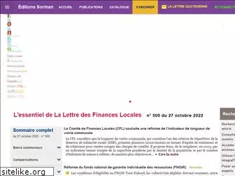 lalettredesfinanceslocales.com