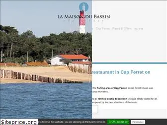 lamaisondubassincapferret.com