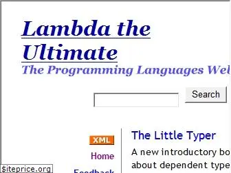 lambda-the-ultimate.org
