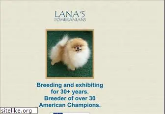 lanaspomeranians.com