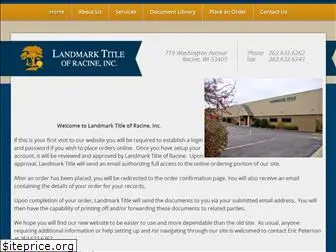 landmarktitleracine.com