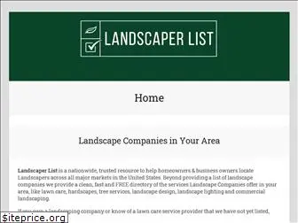 landscaperlist.net