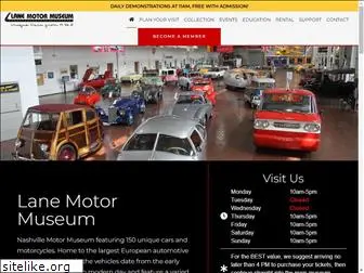 lanemotormuseum.com