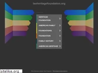 laoheritagefoundation.org