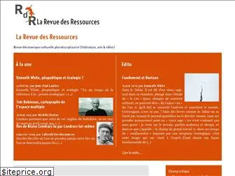 larevuedesressources.org