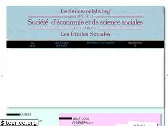 lasciencesociale.org