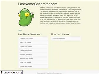 lastnamegenerator.com