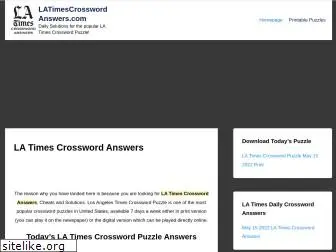 latimescrosswordanswers.com