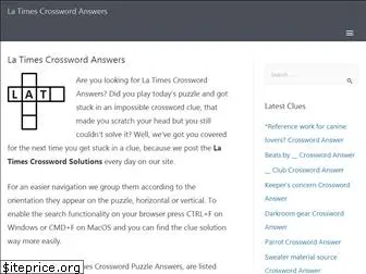 latimescrosswordsolutions.com