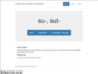 latinandgreekrootwords.com