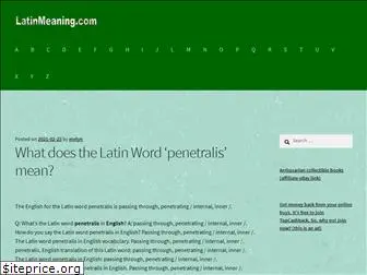 latinmeaning.com