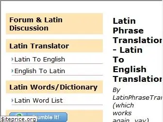 latinphrasetranslation.com