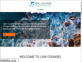 lawcounselstaffing.com