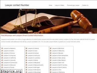 lawyercontactnumber.com