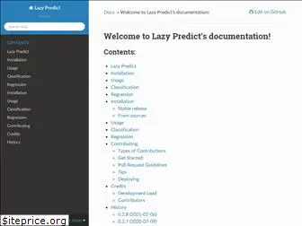 lazypredict.readthedocs.io