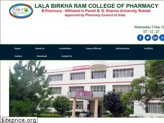 lbrpharmacycollege.com